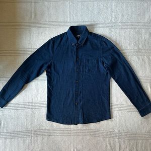 Indigo Blue A.P.C. Button Down Shirt (Men’s M)